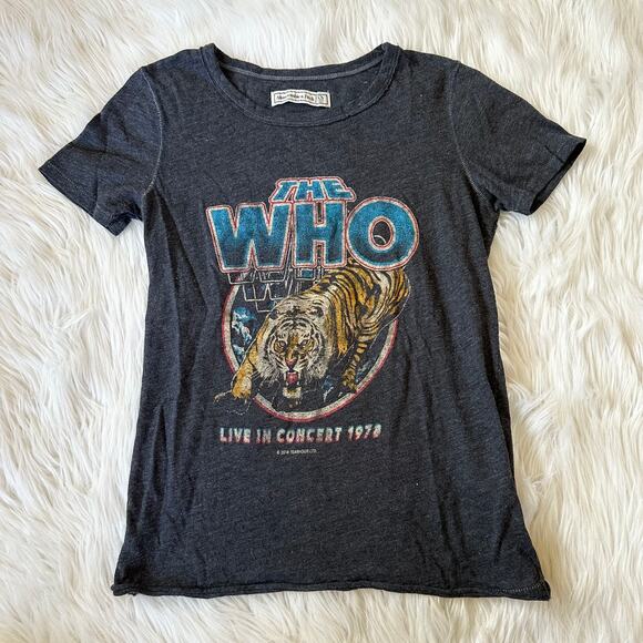 Abercrombie & Fitch The Who Vintage Style T-Shirt Crewneck Graphic Print Tee - Picture 1 of 8